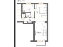 Pronájem bytu 2+1, Klášterec nad Ohří, Pod Stadionem, 52 m2