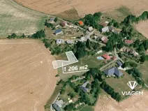 Prodej zahrady, Chvalkovice, 1206 m2