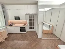 Pronájem bytu 1+kk, Praha - Holešovice, Františka Křížka, 26 m2