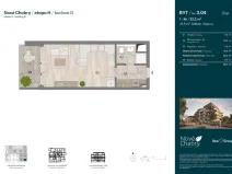 Prodej bytu 1+kk, Praha - Dolní Chabry, Měděnecká, 32 m2
