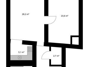 Prodej bytu 2+1, Žitava (Zittau), Německo, 76 m2