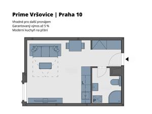 Prodej bytu 1+kk, Praha - Vršovice, Bajkalská, 25 m2