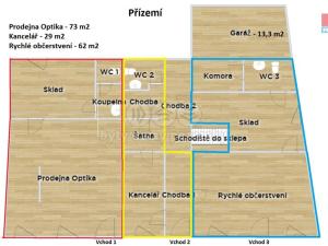 Prodej činžovního domu, Milevsko, Husovo nám., 560 m2