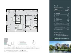 Prodej bytu 3+kk, Praha - Břevnov, Radimova, 102 m2