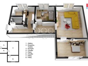 Prodej bytu 3+1, Blatná, Na Bílé husi, 72 m2
