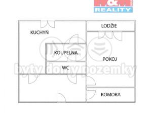 Prodej bytu 1+1, Ústí nad Labem - Mojžíř, Jindřicha Plachty, 41 m2