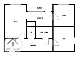 Prodej bytu 3+1, Poděbrady, Hakenova, 68 m2