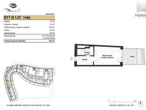 Prodej bytu 1+kk, Brno, Bystrcká, 29 m2