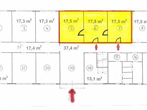 Pronájem kanceláře, Praha - Krč, Branická, 52 m2