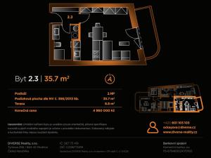 Prodej bytu 1+kk, Brno, Rostislavovo náměstí, 36 m2