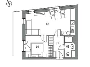 Prodej bytu 2+kk, Brno, Jihlavská, 43 m2