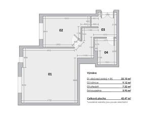 Prodej bytu 2+kk, Praha - Žižkov, Seifertova, 43 m2