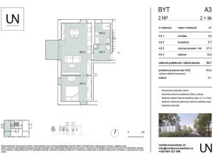 Prodej bytu 2+kk, Třeboň, Za nádražím, 53 m2