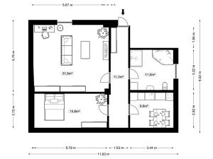 Pronájem bytu 2+1, Doksy, Dalibora z Myšlína, 79 m2