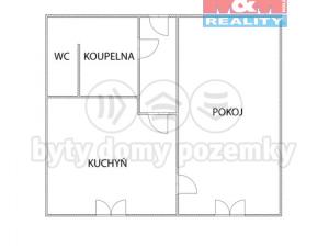 Prodej bytu 1+1, Chomutov, Kamenná, 36 m2