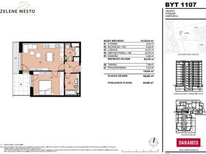 Prodej bytu 2+kk, Praha - Hrdlořezy, V Třešňovce, 54 m2