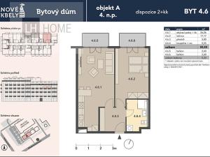 Prodej bytu 2+kk, Praha - Kbely, Mladoboleslavská, 55 m2