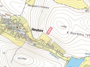 Prodej zemědělské půdy, Hrutov, 2428 m2