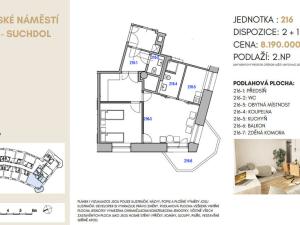 Pronájem bytu 2+1, Praha - Suchdol, Suchdolské náměstí, 58 m2