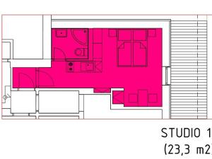 Prodej apartmánu, Černý Důl, 23 m2