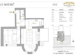 Prodej bytu 2+kk, Praha - Hlubočepy, Lumiérů, 66 m2