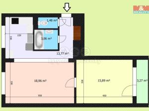 Pronájem bytu 2+1, Kolín - Kolín II, Na Magistrále, 40 m2