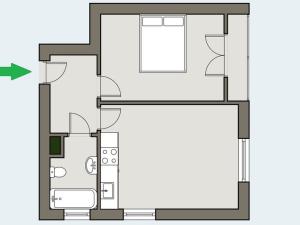 Pronájem bytu 2+kk, Kralupy nad Vltavou - Lobeček, Štefánikova, 49 m2