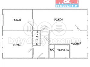 Prodej bytu 3+1, Ústí nad Labem - Ústí nad Labem-centrum, Hornická, 65 m2