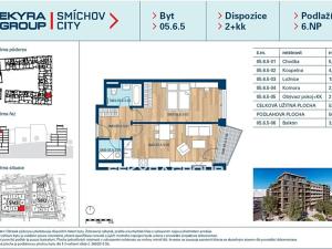 Prodej bytu 2+kk, Praha - Smíchov, Šiklové, 53 m2