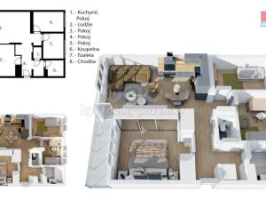 Prodej bytu 4+kk, Praha - Podolí, Na sypčině, 65 m2