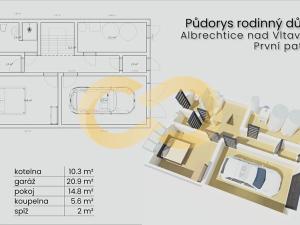 Prodej rodinného domu, Albrechtice nad Vltavou, 146 m2