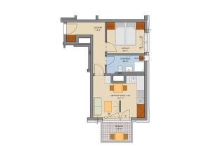 Prodej bytu 2+kk, Kralupy nad Vltavou, Nádražní, 40 m2