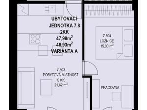 Prodej bytu 2+kk, Brno, Burešova, 52 m2