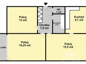 Pronájem bytu 3+1, Kolín - Kolín II, Dělnická, 68 m2