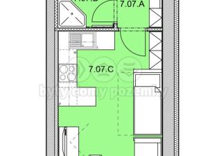 Pronájem bytu 1+kk, Žďár nad Sázavou - Žďár nad Sázavou 1, Kovářova, 25 m2