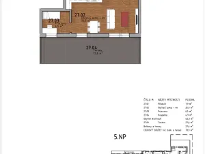 Pronájem bytu 2+kk, Kladno, Vrchlického, 74 m2