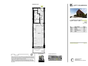 Prodej bytu 1+kk, Praha - Vysočany, Kolbenova, 33 m2