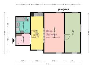 Pronájem bytu 2+1, Jindřichův Hradec, Deštenská, 50 m2