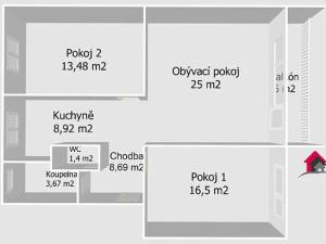 Prodej bytu 3+1, Ostrava, Slavíkova, 77 m2