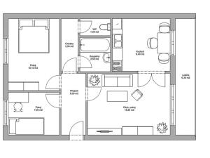 Prodej bytu 3+1, Praha - Podolí, Kaplická, 60 m2