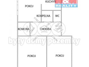 Prodej bytu 3+kk, Teplice - Prosetice, Prosetická, 62 m2