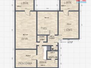 Prodej bytu 4+1, Písek - Budějovické Předměstí, Truhlářská, 98 m2