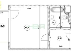 Prodej bytu 1+kk, Praha - Hloubětín, Saarinenova, 35 m2