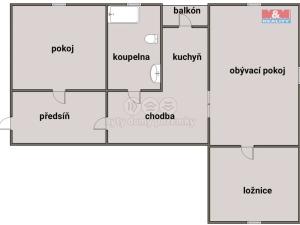 Prodej bytu 3+1, Horní Cerekev, Sportovní, 70 m2