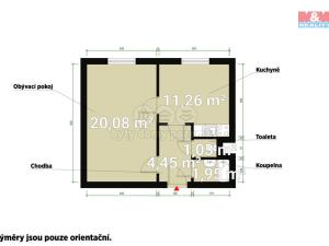 Pronájem bytu 1+1, Stříbro, Mírová, 39 m2