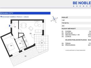 Prodej bytu 2+kk, Praha - Karlín, Sokolova, 60 m2