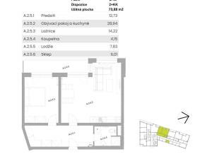 Prodej bytu 2+kk, Plzeň, Pilařská, 74 m2