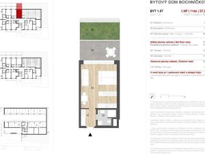 Prodej bytu 1+kk, Praha - Velká Chuchle, Bochníčkova, 66 m2