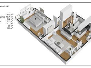 Prodej bytu 2+1, Chrudim, Topolská, 55 m2