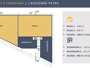 Pronájem obchodního prostoru, Zlatníky-Hodkovice, Technologická, 1184 m2